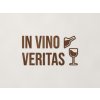 Drevená dekorácia In vino veritas (Farba obrazu Orech)