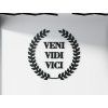 Drevený nápis Veni vidi vici