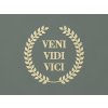 Drevený nápis Veni vidi vici (Farba obrazu Prírodná)