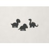 Nálepka do detskej izby Dinosauríky (Farba obrazu Antracit)