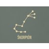 Nálepka súhvezdie Škorpión (Farba obrazu Prírodná)
