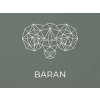 Nálepka na stenu znamenie Baran (Farba obrazu Biela)