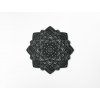 Vyrezávaná drevená mandala Symetria (Farba obrazu Sivá, Rozmer obrazu 84 x 84 cm)