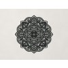 Drevená mandala Šťastie (Farba obrazu Čierna)