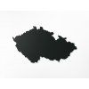 Mapa ČR na stenu (Farba obrazu Sivá, Rozmer obrazu 25,5 x 45,5 cm)