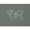 Umelecká Mapa sveta na stenu - Dve tváre (Farba obrazu Biela)
