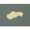 Drevená mapa Slovensko na stenu (Farba obrazu Prírodná)