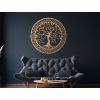 Drevený obraz Grécky Strom života (Farba obrazu Sivá, Rozmer obrazu 20 x 20 cm)