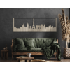 Obraz Paríž panoráma (Farba obrazu Sivá, Rozmer obrazu 20,5 x 62 cm)