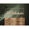 Obraz Frankfurt panoráma (Farba obrazu Sivá, Rozmer obrazu 20,5 x 62 cm)
