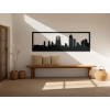 Obraz Barcelona panoráma (Farba obrazu Sivá, Rozmer obrazu 20,5 x 62 cm)