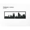 Obraz Barcelona panoráma (Farba obrazu Sivá, Rozmer obrazu 20,5 x 62 cm)