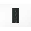 Obraz Chrysler Building, New York (Farba obrazu Sivá, Rozmer obrazu 45,5 x 20,5 cm)