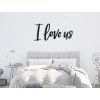 Drevený nápis I love us