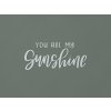Nápis na stenu You are my sunshine (Farba obrazu Sivá)