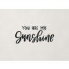 Nápis na stenu You are my sunshine (Farba obrazu Čierna)