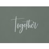 Drevená dekorácia na stenu Together (Farba obrazu Sivá)