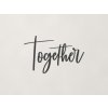 Drevená dekorácia na stenu Together (Farba obrazu Antracit)