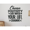 Drevený nápis na stenu Choose positivity