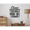 Drevený nápis na stenu Choose positivity