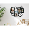 Fotorámik na stenu s nápisom Family