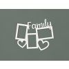 Fotorámik na stenu s nápisom Family (Farba obrazu Biela)