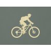 Nálepka na stenu Cyklista (Farba obrazu Prírodná)
