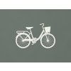 Nálepka na stenu Retro bicykel (Farba obrazu Biela)