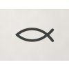 Kresťanský symbol ryby Ichthys (Farba obrazu Antracit)