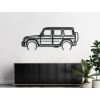 Moderný obraz na stenu Mercedes G63 AMG (Farba obrazu Sivá, Rozmer obrazu 24 x 60 cm)