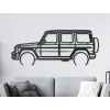 Moderný obraz na stenu Mercedes G63 AMG (Farba obrazu Sivá, Rozmer obrazu 24 x 60 cm)