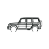 Moderný obraz na stenu Mercedes G63 AMG (Farba obrazu Sivá, Rozmer obrazu 24 x 60 cm)