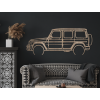 Moderný obraz na stenu Mercedes G63 AMG (Farba obrazu Sivá, Rozmer obrazu 24 x 60 cm)