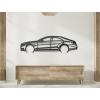 Drevená nálepka na stenu Mercedes CLS63 AMG (Farba obrazu Sivá, Rozmer obrazu 17,5 x 60 cm)