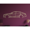 Drevená nálepka na stenu Mercedes CLS63 AMG (Farba obrazu Sivá, Rozmer obrazu 17,5 x 60 cm)