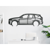 Moderná nálepka BMW X3 (Farba obrazu Sivá, Rozmer obrazu 21,5 x 60 cm)