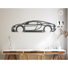 Moderný obraz na stenu Bugatti Chiron (Farba obrazu Sivá, Rozmer obrazu 15,5 x 60 cm)