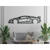 Obraz Lamborghini 22 Aventador SVJ (Farba obrazu Sivá, Rozmer obrazu 14,5 x 60 cm)