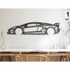 Obraz Lamborghini 22 Aventador SVJ (Farba obrazu Sivá, Rozmer obrazu 14,5 x 60 cm)