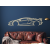 Obraz Lamborghini 22 Aventador SVJ (Farba obrazu Sivá, Rozmer obrazu 14,5 x 60 cm)