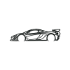 Drevený obraz McLaren P1 GTR (Farba obrazu Sivá, Rozmer obrazu 15 x 60 cm)
