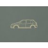 Minimalistický obraz Škoda Fabia (Farba obrazu Prírodná)