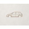 Minimalistický obraz Škoda Fabia (Farba obrazu Dub Sonoma)