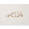 Minimalistický obraz Škoda Fabia (Farba obrazu Dub Jasný)