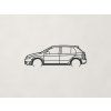 Minimalistický obraz Škoda Fabia (Farba obrazu Čierna)