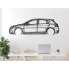 Nálepka auta na stenu Seat Leon TSI (Farba obrazu Sivá, Rozmer obrazu 19,5 x 60 cm)