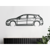 Nálepka auta na stenu Seat Leon TSI (Farba obrazu Sivá, Rozmer obrazu 19,5 x 60 cm)