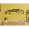 Drevený obraz auta na stenu Ford Mustang 55 (Farba obrazu Sivá, Rozmer obrazu 17,5 x 60 cm)