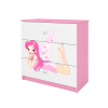 komoda s vílou ružova