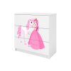 komoda s princeznou biela